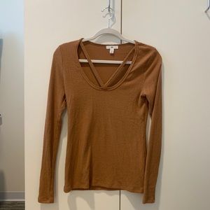 BP. Long sleeve ribbed top